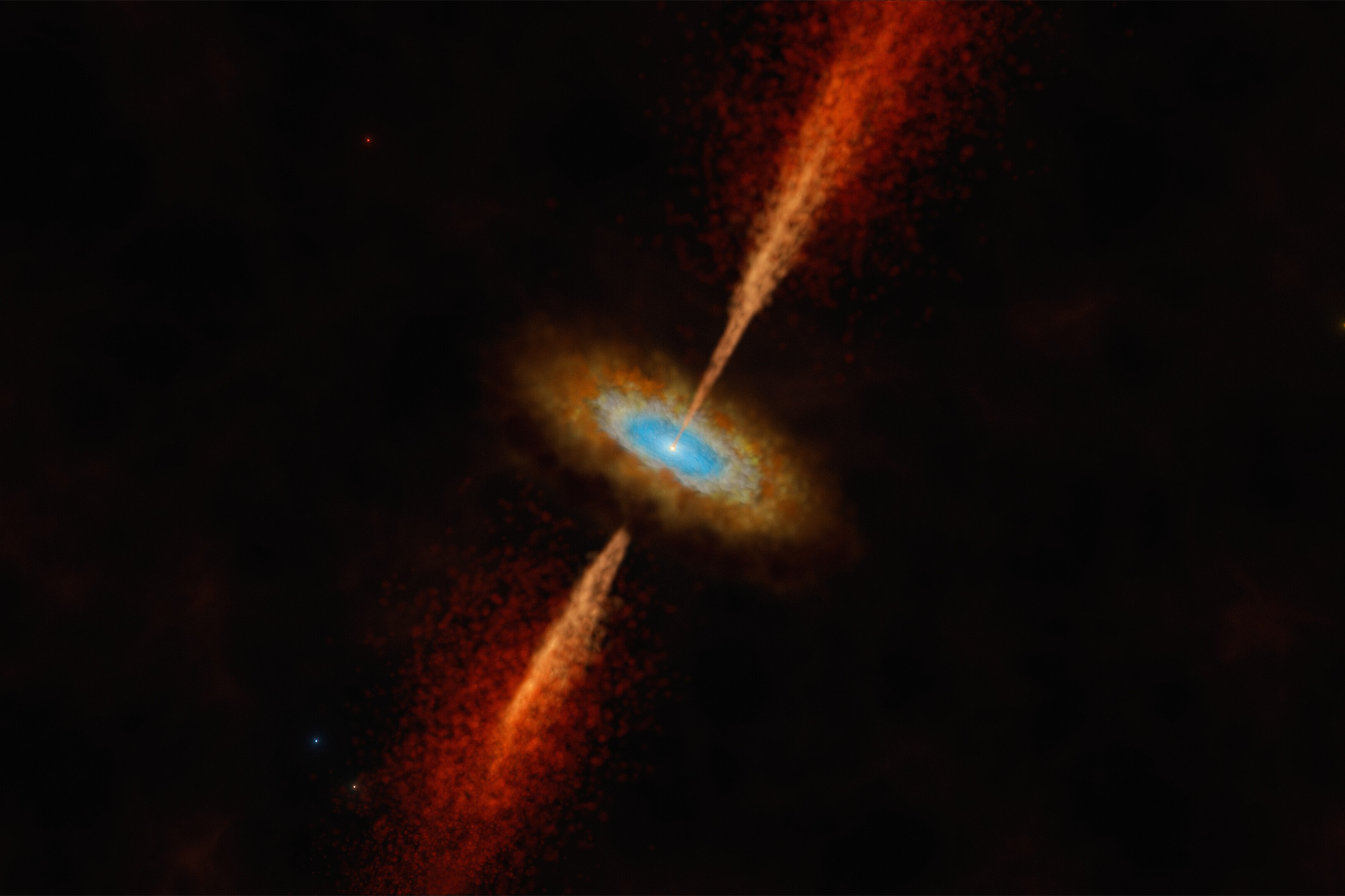 Astronomers Spy First Star-Forming Disk beyond the Milky Way